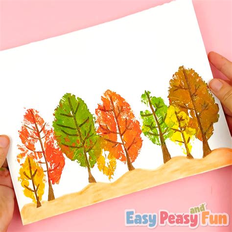 Easy Leaf Printing Art for Kids - Easy Peasy and Fun