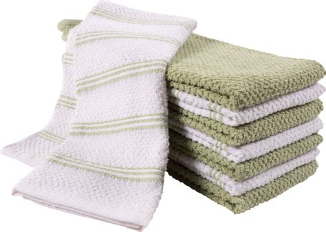 Pantry Piedmont Kitchen Towels (Set of 8, 16x26 inches), 100% Cotton ...