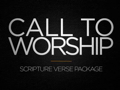 Scripture Call To Worship Package | Hope Oakville Media | WorshipHouse ...