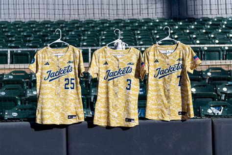 VIDEO: Softball Unveils Military Appreciation Uniforms – Georgia Tech ...