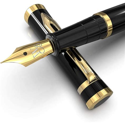 Wordsworth & Black Fountain Pen Set, Medium Nib, Includes 6 Ink ...