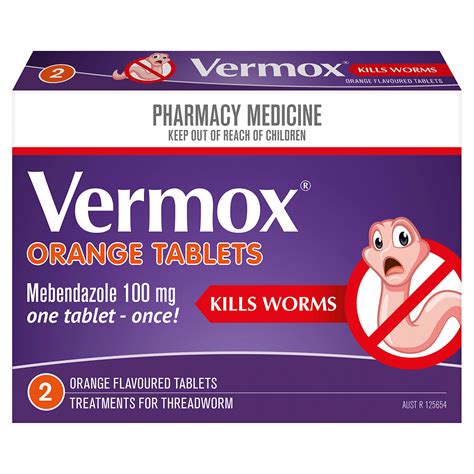 Vermox Orange Tablets - Vermox