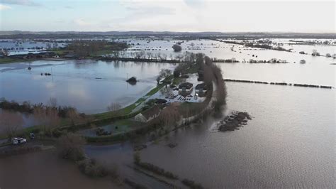 Pictures show scale of flooding on the Somerset Levels after a 'major ...