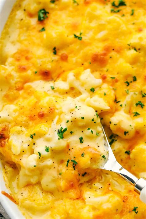 Baked Cauliflower Mac and Cheese (Low Carb and Keto Friendly!) ~ We ...