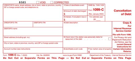 1099 C Form 2023 - Printable Forms Free Online