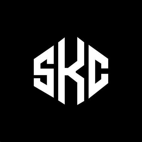 SKC letter logo design with polygon shape. SKC polygon and cube shape ...