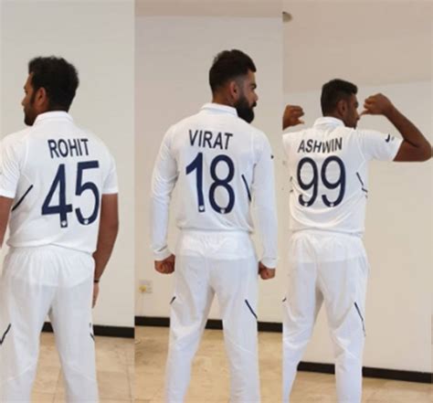 India Test Jersey Numbers of the Current Squad - India Fantasy