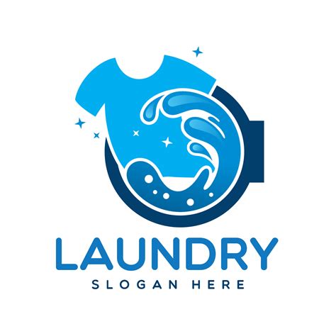 Laundry Logo Design Vector Template, Emblem, Concept Design, Creative ...