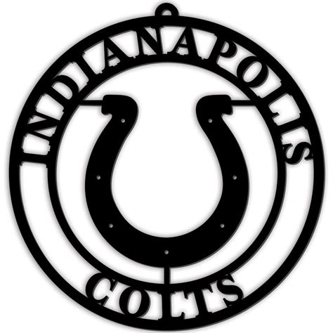 Indianapolis Colts Black 16'' Team Logo Cutout | Indianapolis colts ...