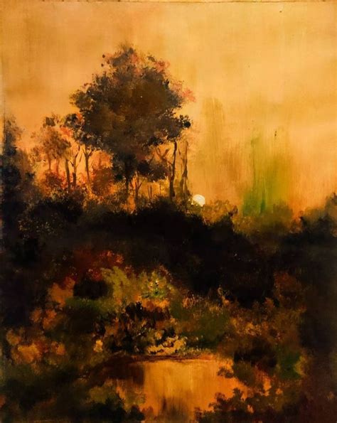 Early morning Painting | Original landscape painting, Abstract ...