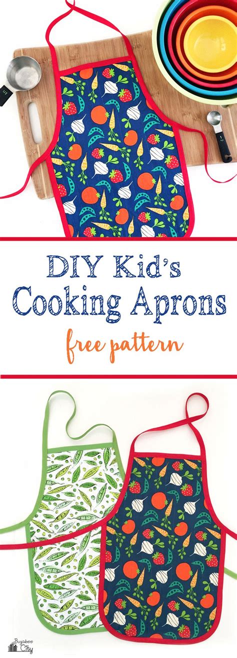 Create the cutest DIY Children's Cooking Apron with this free printable ...