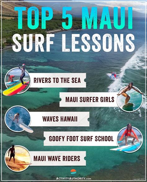 Top 5 Maui Surf Lessons - Lahaina & Kihei, Private & Group Lessons