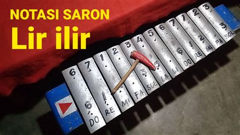 Cara main Saron dan Notasi Saron Lir ilir slendro. - YouTube