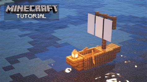 Minecraft: How To Build a Small Boat (Tutorial) - YouTube