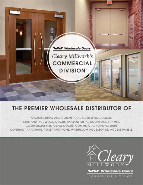 Cleary Millwork Commercial Catalog by clearymillwork - Issuu