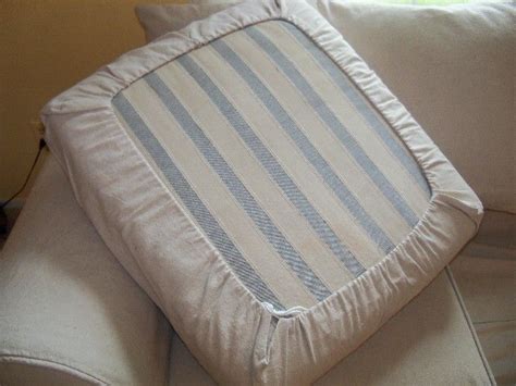 Easy DIY Drawstring Seat Cushion Cover