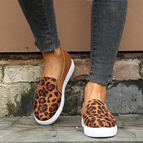 Leopard Slip-On Flats in 2020 | Leopard print slip on sneakers, Leopard ...