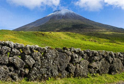 Portugal, Azores, Island of Pico, Ponta do Pico stock photo