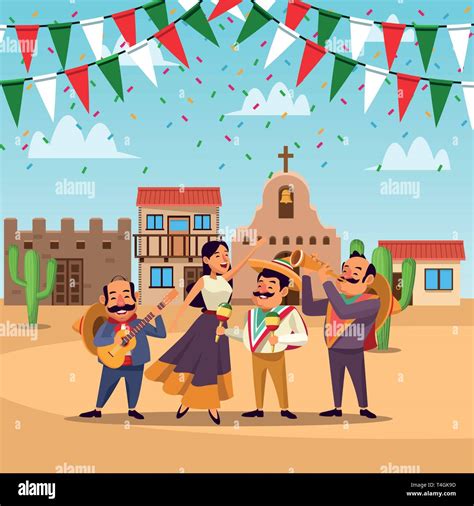 Mexicans cinco de mayo cartoon Stock Vector Image & Art - Alamy