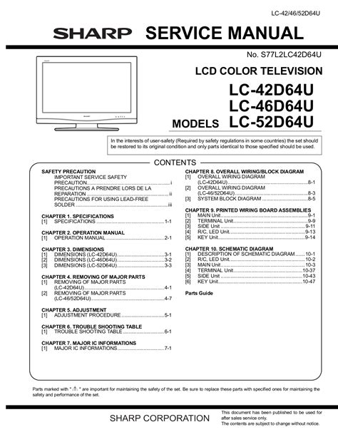 Sharp aquos tv manual pdf