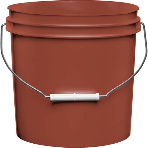 2 Gallon Mobil Red Plastic Pail with Metal Handle (P5 Series)