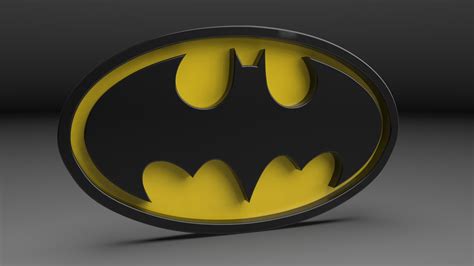 Another batman logo - 3D - Solidworks - Grabcad - Rendering - 3D ...