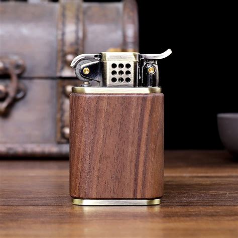 Black Walnut Luxury Lighter - MUXIANG Pipe Shop