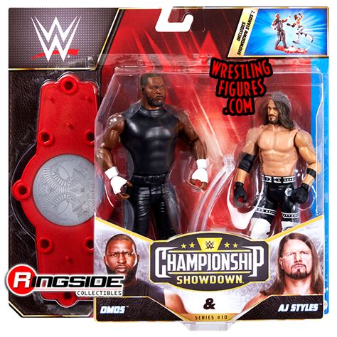 Omos & AJ Styles - WWE Showdown 2-Packs 10 WWE Toy Wrestling Action ...