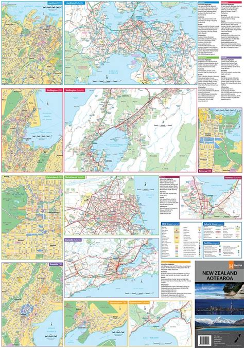 New Zealand Aotearoa Map - 6th Edition - Hema