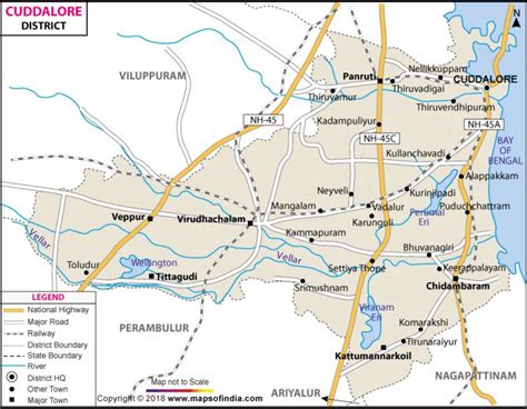 Buy Cuddalore District Map online