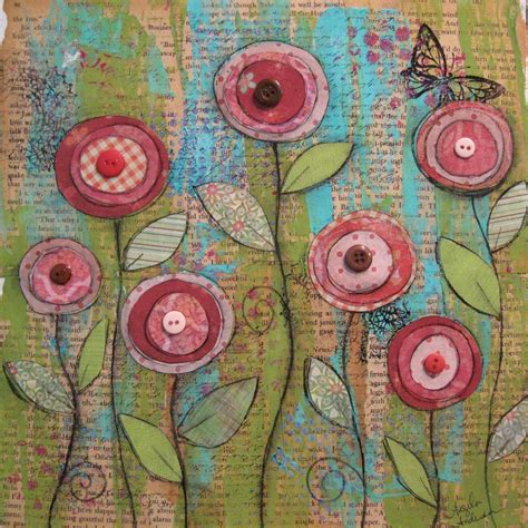 Angela Anderson Art Blog: Mixed Media Poppies