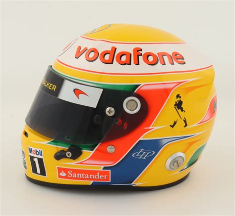 Lewis Hamilton Signed Formula One Vodafone #1 Mini Racing Helmet ...