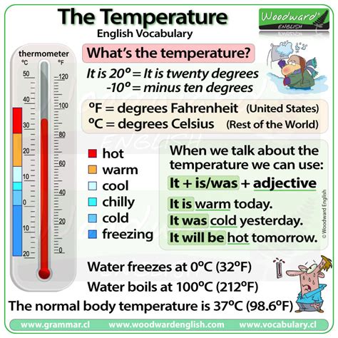 The Temperature - English Vocabulary