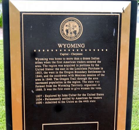 Wyoming Historical Marker