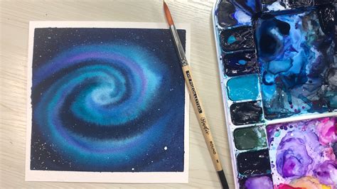 Paint a Galaxy with Watercolors