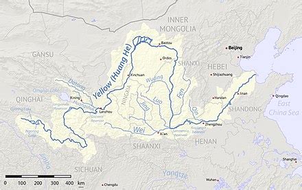 Yellow River Map - Wikipedia