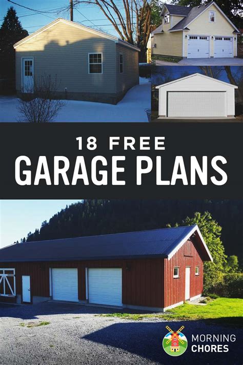 18 Free DIY Garage Plans with Detailed Drawings and Instructions