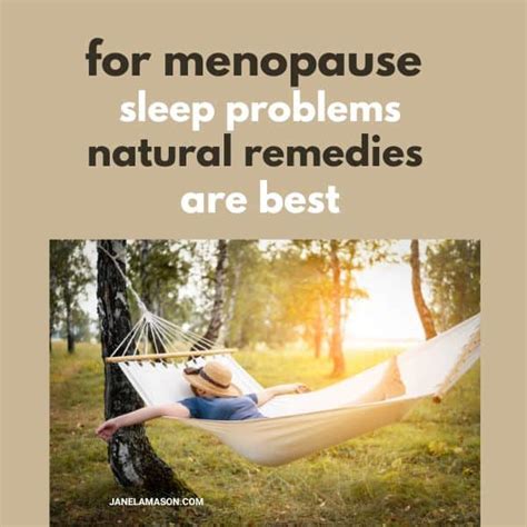 For Menopause Sleep Problems Natural Remedies Are Best. Get 7 Here.