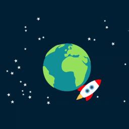 Rocket Space Earth - Free GIF on Pixabay