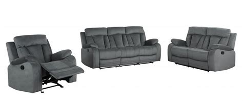 120" Modern Grey Fabric Sofa Set - Home and Family Decor | Sofa set ...