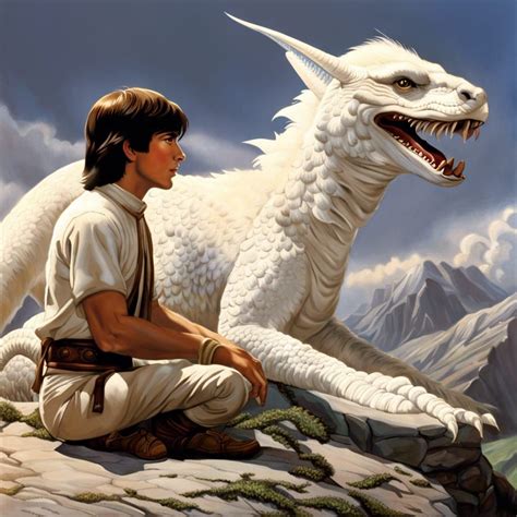 Atreyu and Falkor - AI Generated Artwork - NightCafe Creator