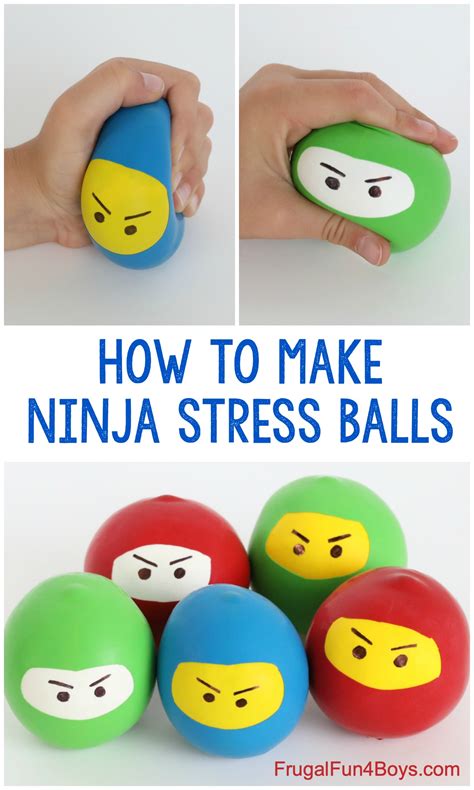 How to Make Ninja Stress Balls - Frugal Fun For Boys and Girls