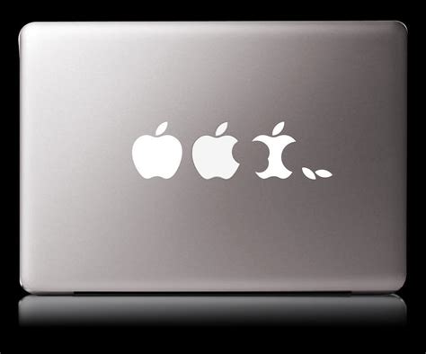 Mac Evolution White Vinyl sticker Macbook laptop decal