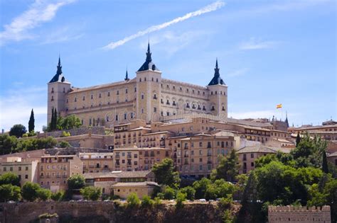 Alcazar of Toledo stock image. Image of hill, ancient - 20493045