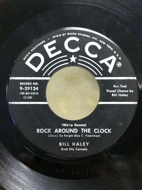 Bill Haley and His Comets "Rock Around the Clock" on Decca "Star" label ...