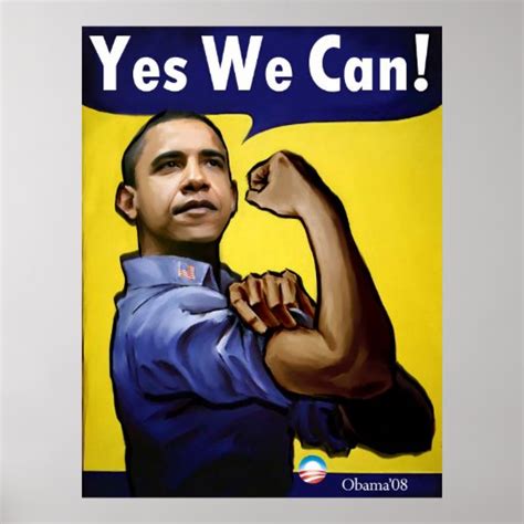 Yes We Can! Poster | Zazzle