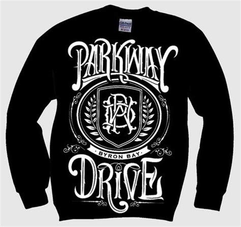 Parkway Drive Merch — Crest Black Crew-neck Sweatshirt | Black tshirt ...