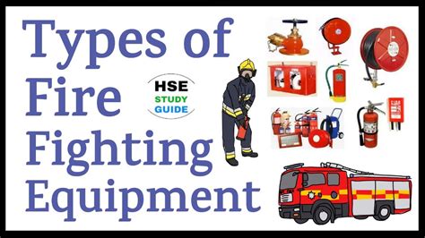 Types of Fire Fighting Equipment || Mobile/Portable/Fixed Fire Fighting ...