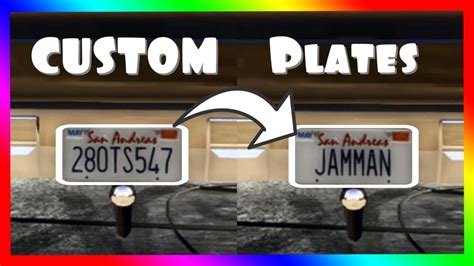 GET CUSTOM LICENSE PLATES IN GTA 5 ONLINE (OUTDATED) - YouTube