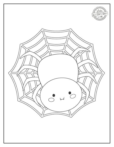 Incy Wincy Spider Colouring Pages